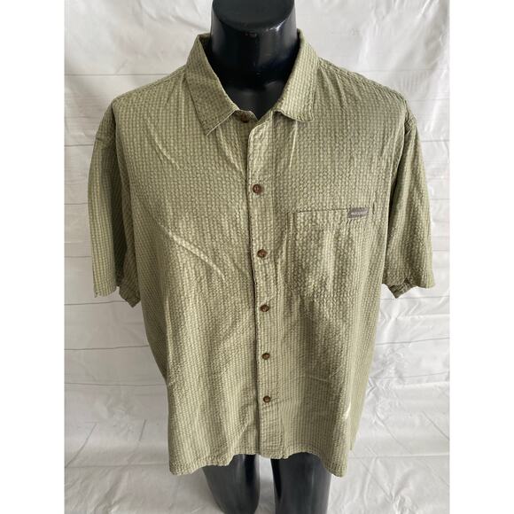Woolrich “Blue Label” Short Sleeve Button Up Shirt Men’s XL/XXL See Measurements - Picture 1 of 7
